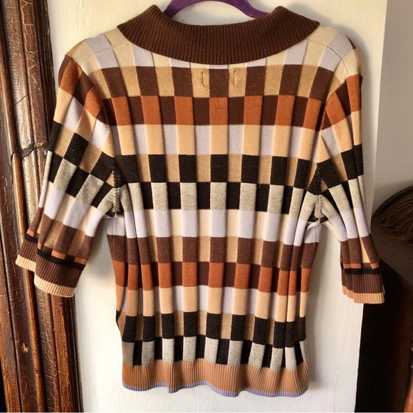 Anthropologie Multicolor Plaid Cardigan - Picture 2 of 12